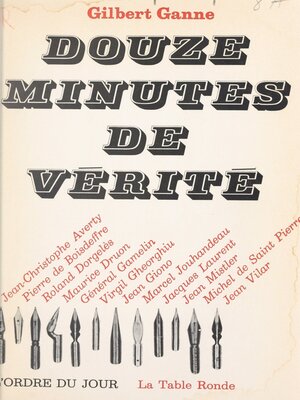 cover image of Douze minutes de vérité